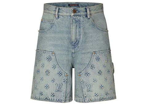 louis vuitton print shorts|Louis Vuitton jean shorts men.